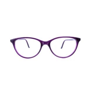 Dark Purple Cat Eye Oval Full Rim Acetate Women Eye Frame
