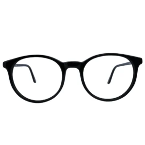 Black Round Full Rim Acetate Unisex Eye Frame