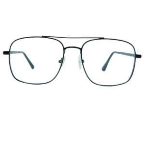 Black Aviator Full Rim Metal Unisex Eye Frame