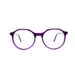 Dark Purple Geometric Full Rim Acetate Women and Kids Eye Frame